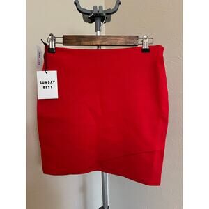 NWT Aritzia Sunday Best Red Skirt Size S
